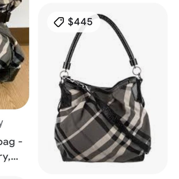 Burberry Black and White Shoulder Bag - Picture 15 of 17